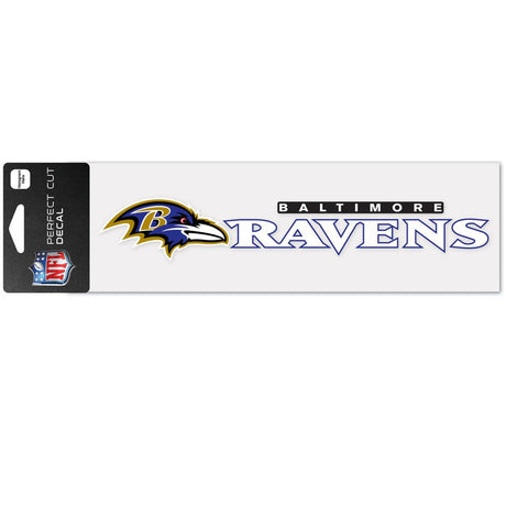 Wincraft Baltimore Ravens Wordmark Color Perfect Cut Decal 3x10 Fan Gear NFL Baltimore Ravens