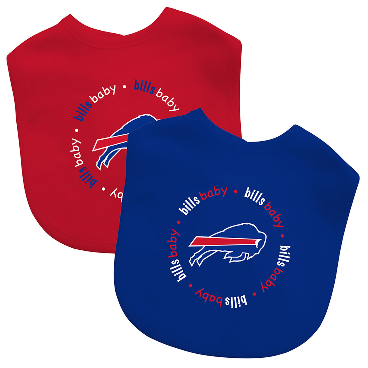 Masterpieces Puzzle Company Buffalo Bills 2 Pack Baby Bib Fan Gear NFL Buffalo Bills
