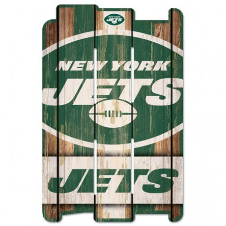 Wincraft New York Jets Fence Style Wood Sign 11x17 Fan Gear NFL New York Jets