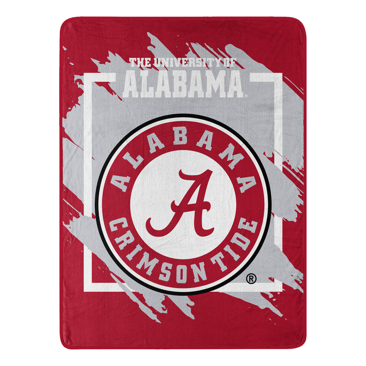 Northwest Company Alabama Crimson Tide Micro Raschel Dimensional Design Blanket 46x60 Fan Gear NCAA Alabama Crimson Tide
