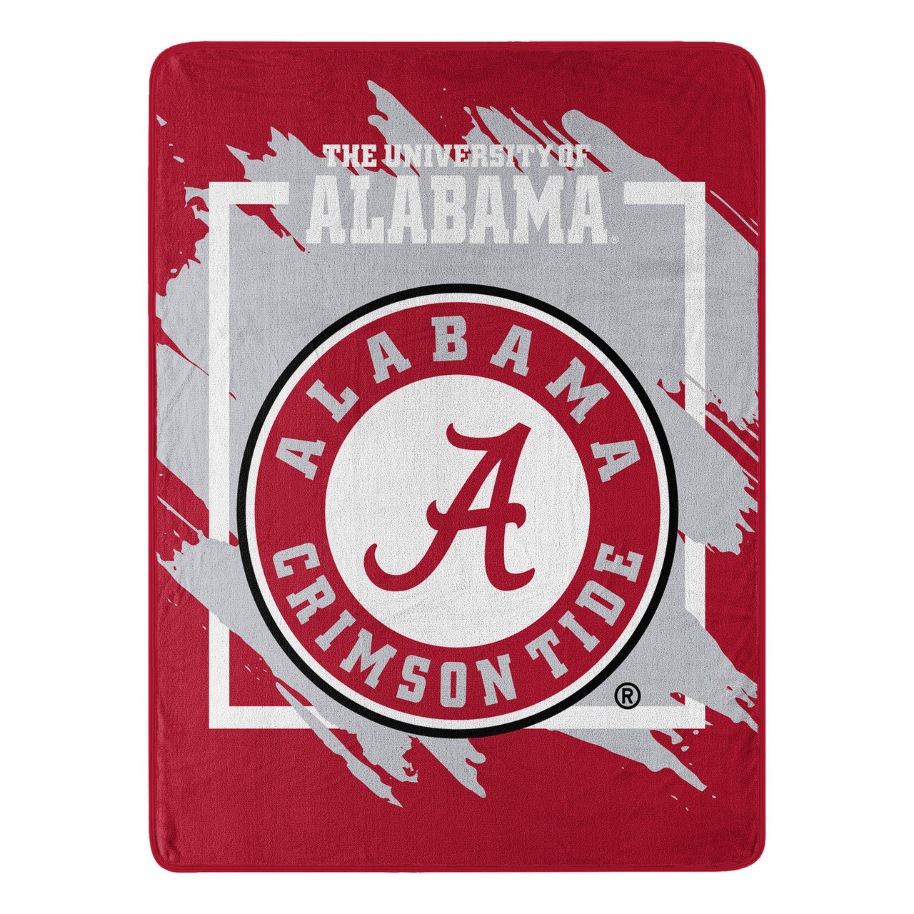 Northwest Company Alabama Crimson Tide Micro Raschel Dimensional Design Blanket 46x60 Fan Gear NCAA Alabama Crimson Tide