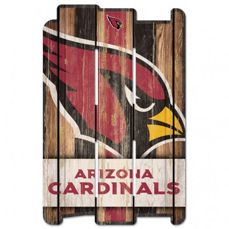 Wincraft Arizona Cardinals Fence Style Wood Sign 11x17 Fan Gear NFL Arizona Cardinals