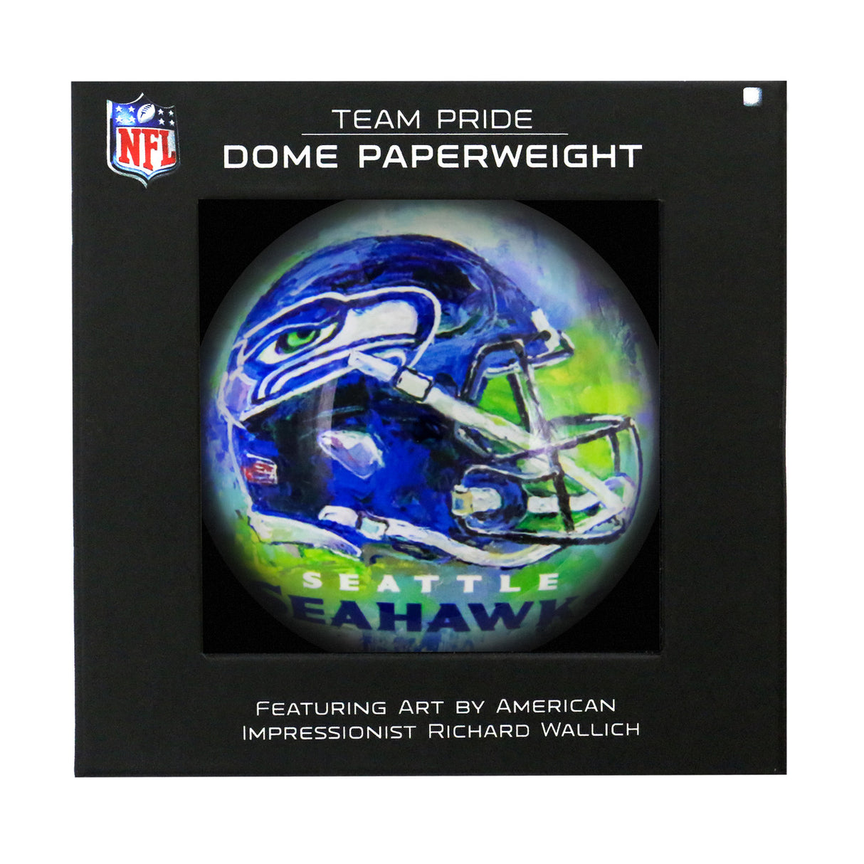 Sporticulture Seattle Seahawks Domed Paperweight Fan Gear NFL Seattle Seahawks