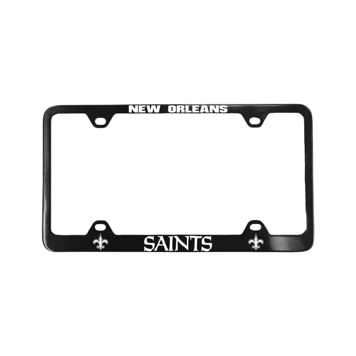 Fremont Die New Orleans Saints Black Laser Cut License Plate Frame Fan Gear NFL New Orleans Saints