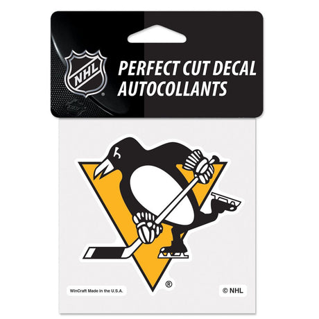Wincraft Pittsburgh Penguins Color Perfect Cut Decal 4x4 Fan Gear NHL Pittsburgh Penguins