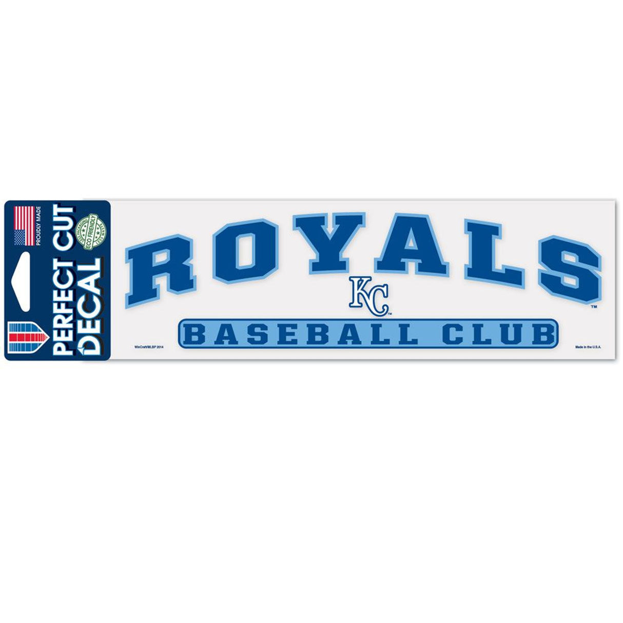 Wincraft Kansas City Royals Color Perfect Cut Decal 3x10 Fan Gear MLB Kansas City Royals