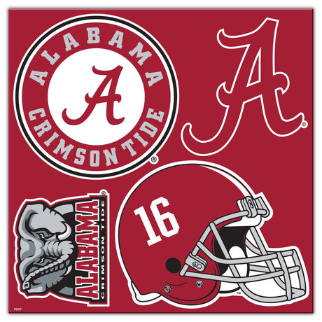 Fremont Die Alabama Crimson Tide 4 Piece Magnet Kit Fan Gear NCAA Alabama Crimson Tide