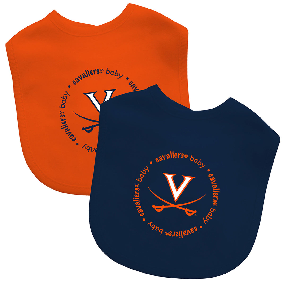 Masterpieces Puzzle Company Virginia Cavaliers 2 Pack Baby Bib Fan Gear NFL Virginia Cavaliers
