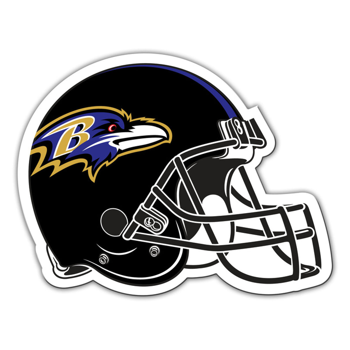Fremont Die Baltimore Ravens 12 Inch Helmet Design Car Style Magnet Fan Gear NFL Baltimore Ravens