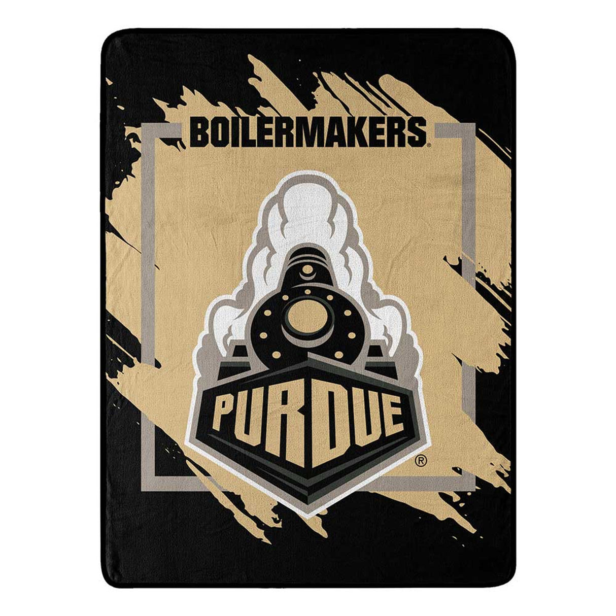 Northwest Company Purdue Boilermakers Micro Raschel Dimensional Design Blanket 46x60 Fan Gear NCAA Purdue Boilermakers