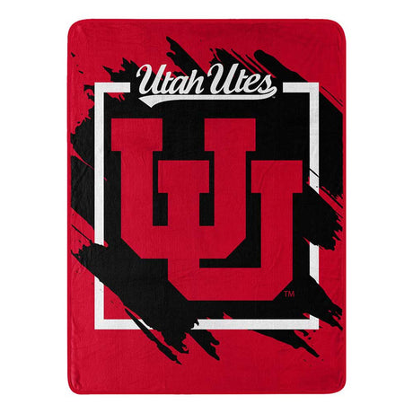 Northwest Company Utah Utes Micro Raschel Dimensional Design Blanket 46x60 Fan Gear NCAA Utah Utes