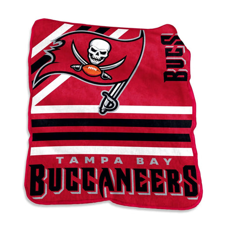 Logo Brands Tampa Bay Buccaneers Raschel Throw Blanket 50x60 Fan Gear NFL Tampa Bay Buccaneers
