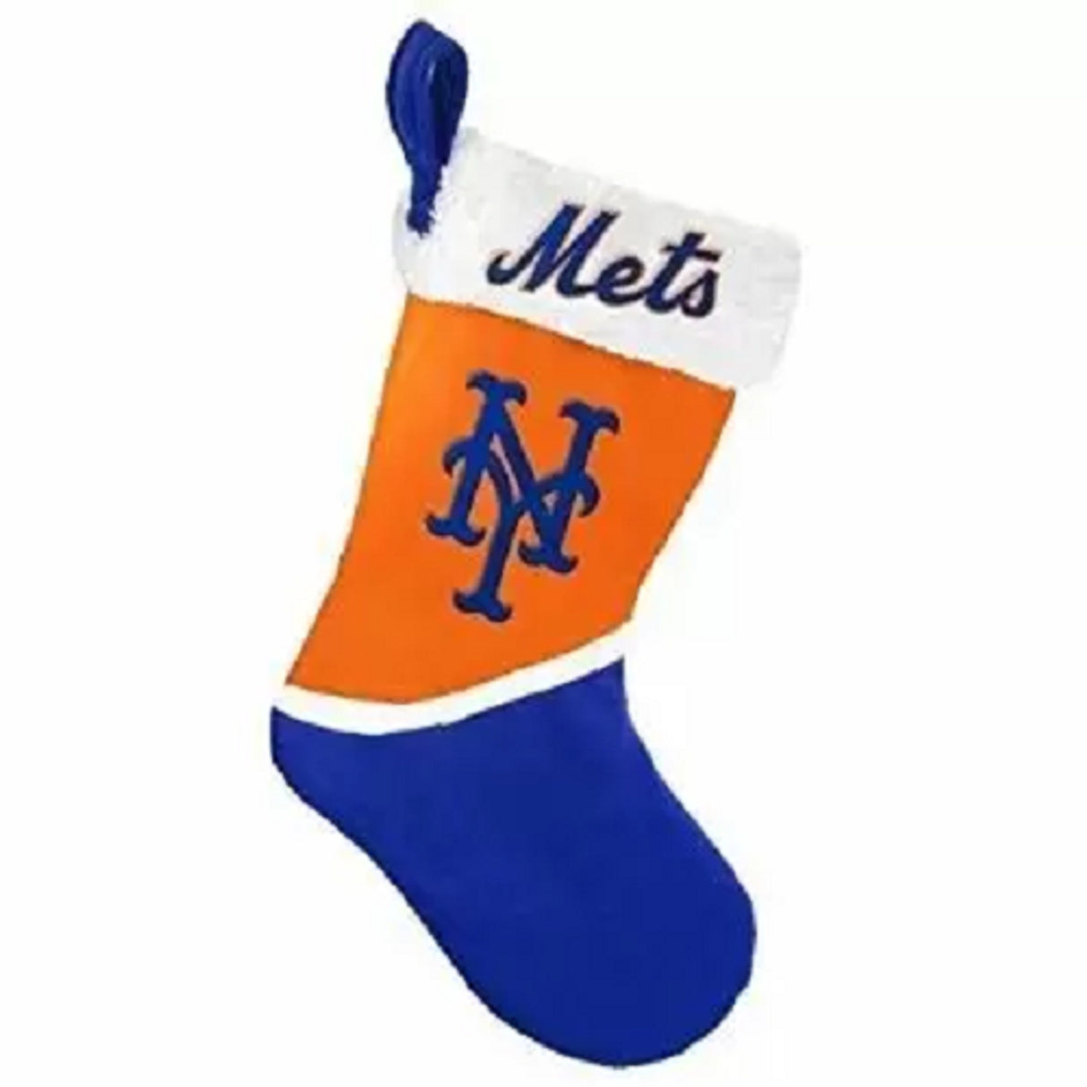 Forever Collectibles New York Mets 2018 Basic Design Holiday Stocking Fan Gear MLB New York Mets