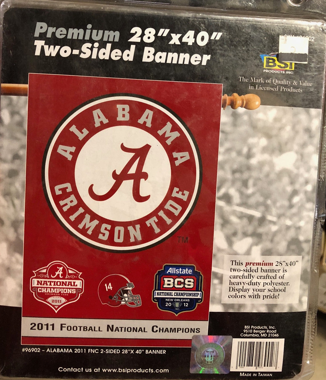 BSI Products Alabama Crimson Tide 2012 National Champ Flag 3x5 Fan Gear NCAA Alabama Crimson Tide