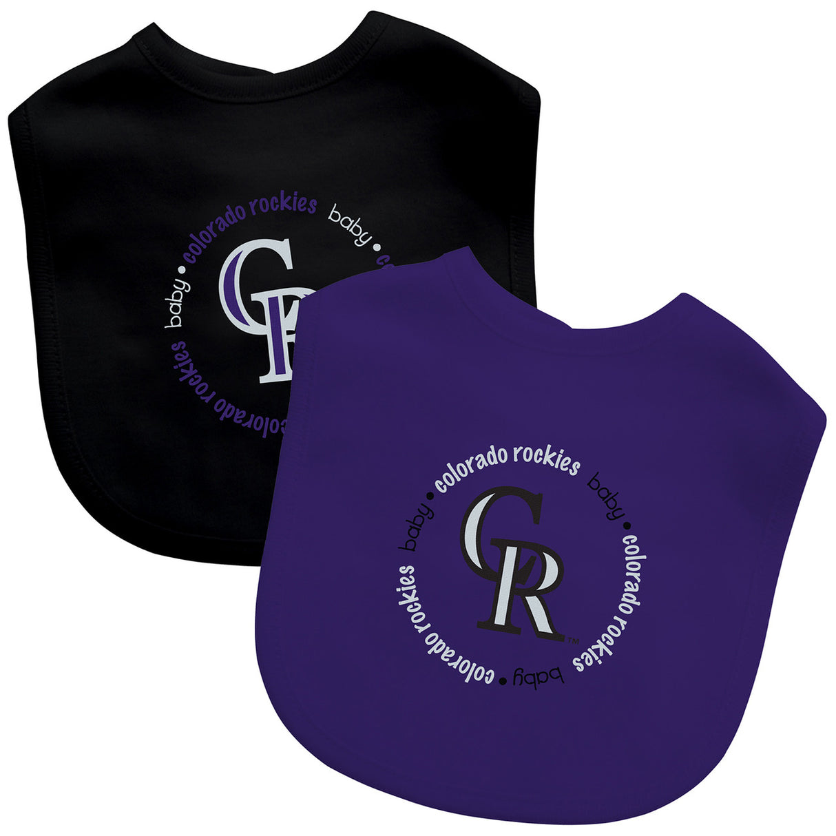 Masterpieces Puzzle Company Colorado Rockies 2 Pack Baby Bib Fan Gear MLB Colorado Rockies