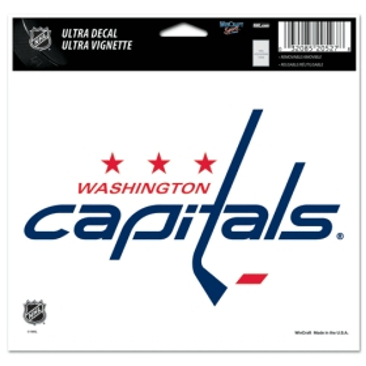 Wincraft Washington Capitals Color Ultra Decal 5x6 Fan Gear NHL Washington Capitals