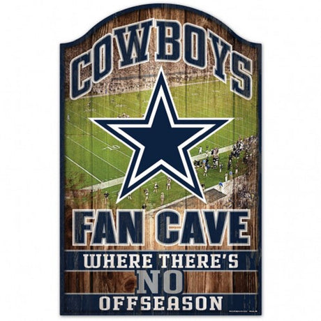 Wincraft Dallas Cowboys Fan Cave Design Wood Sign 11"x17" Fan Gear NFL Dallas Cowboys