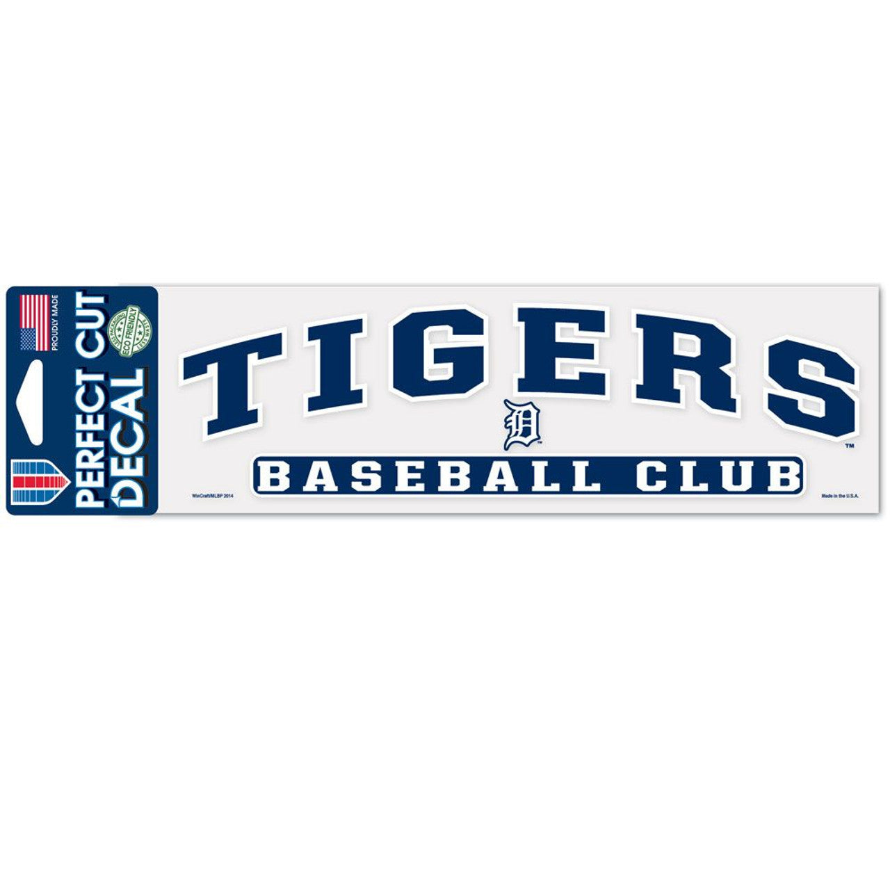 Wincraft Detroit Tigers Color Perfect Cut Decal 3x10 Fan Gear MLB Detroit Tigers