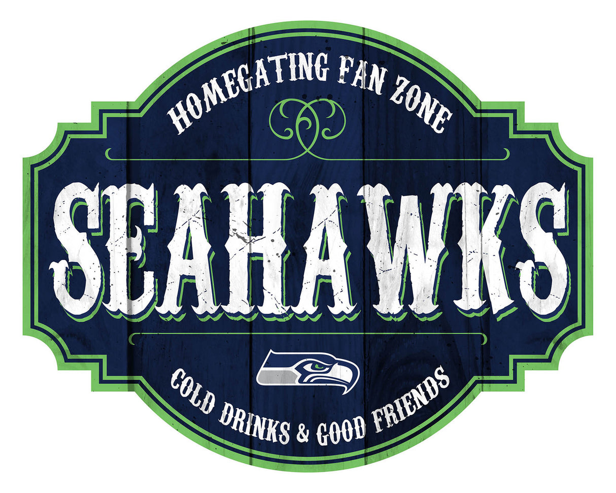 Fan Creations Seattle Seahawks 12 Inch Homegating Tavern Wood Sign Fan Gear NFL Seattle Seahawks