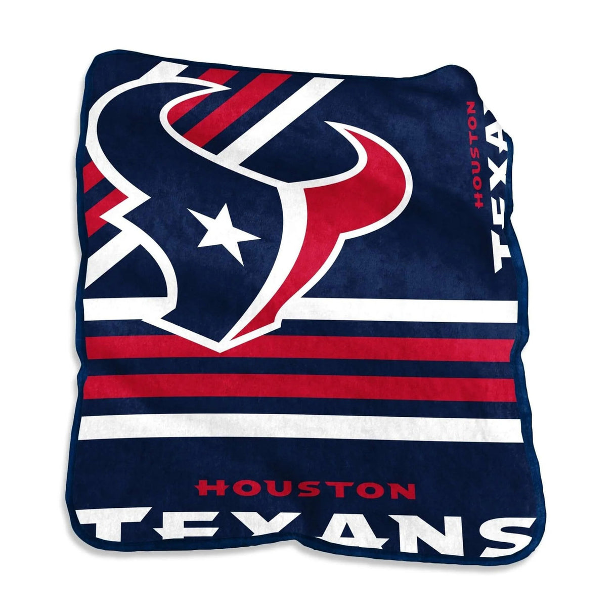Logo Brands Houston Texans Raschel Throw Blanket 50x60 Fan Gear NFL Houston Texans