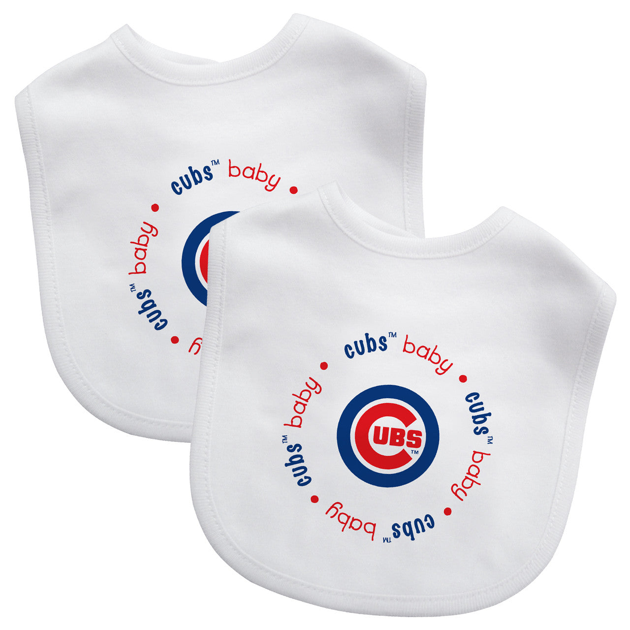 Masterpieces Puzzle Company Chicago Cubs 2 Pack Baby Bib Fan Gear MLB Chicago Cubs