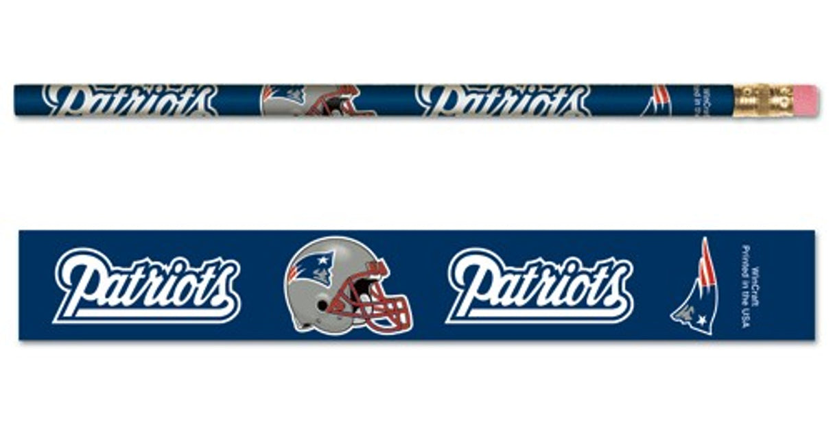 Wincraft New England Patriots 6 Pack Pencil Fan Gear NFL New England Patriots