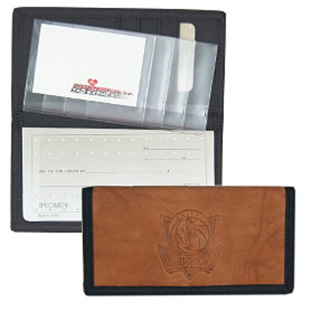 Rico Industries Dallas Mavericks Leather/Nylon Embossed Checkbook Cover Fan Gear NBA Dallas Mavericks