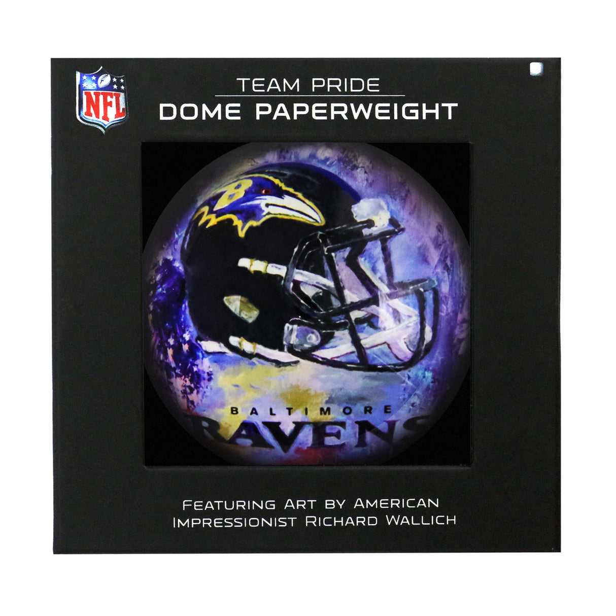 Sporticulture Baltimore Ravens Domed Paperweight Fan Gear NFL Baltimore Ravens