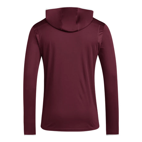 adidas Men's Team Issue Hooded Long Sleeve T-Shirt Mens Apparel Sweatshirts & Fleece