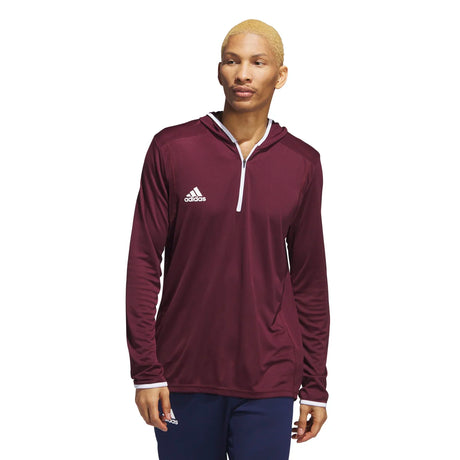 adidas Men's Team Issue Hooded Long Sleeve T-Shirt Mens Apparel Sweatshirts & Fleece