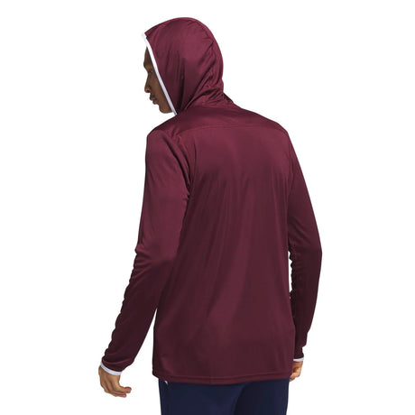 adidas Men's Team Issue Hooded Long Sleeve T-Shirt Mens Apparel Sweatshirts & Fleece