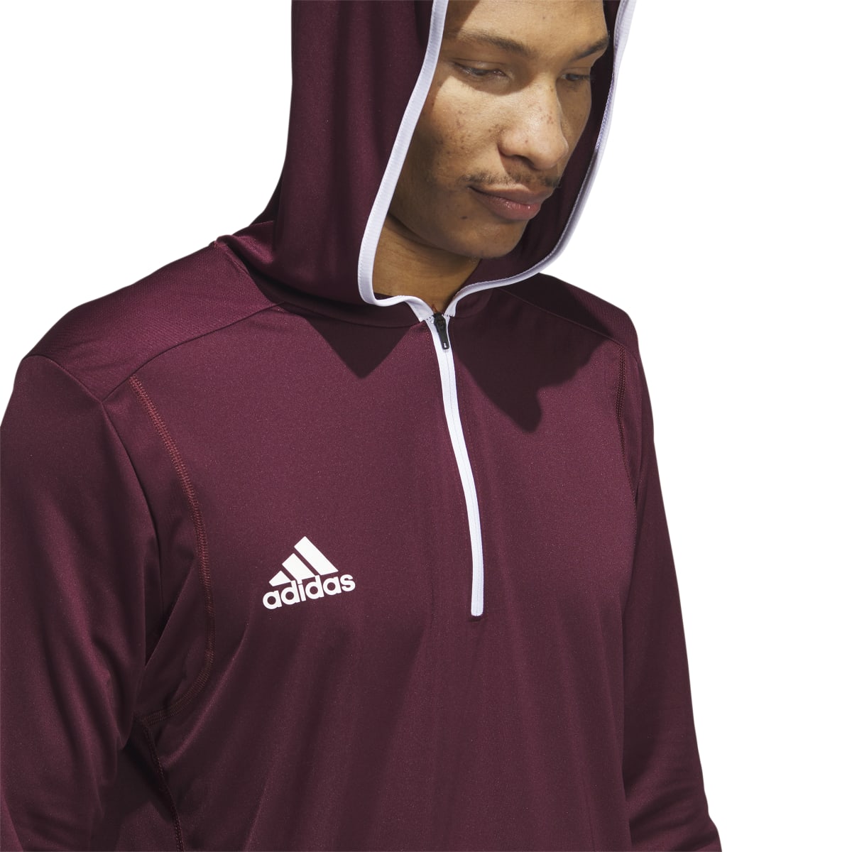 adidas Men's Team Issue Hooded Long Sleeve T-Shirt Mens Apparel Sweatshirts & Fleece