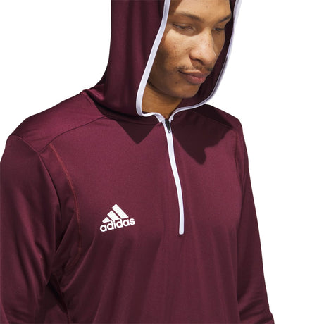 adidas Men's Team Issue Hooded Long Sleeve T-Shirt Mens Apparel Sweatshirts & Fleece