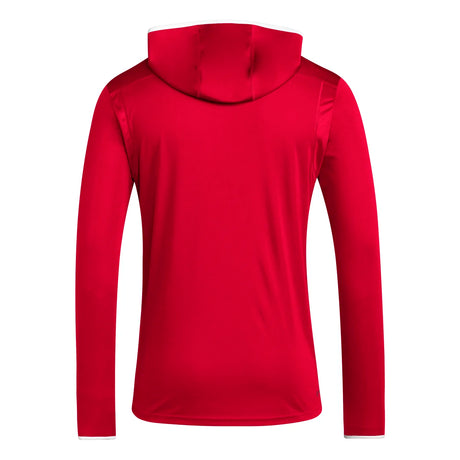 adidas Men's Team Issue Hooded Long Sleeve T-Shirt Mens Apparel Sweatshirts & Fleece