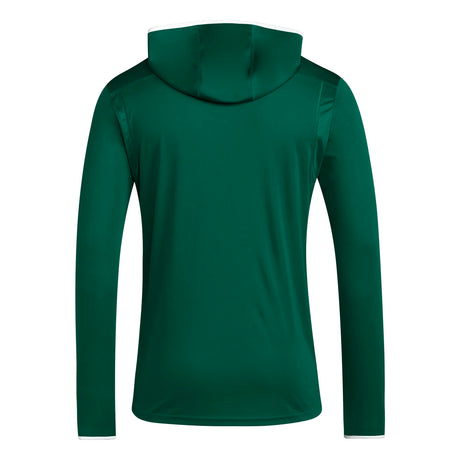 adidas Men's Team Issue Hooded Long Sleeve T-Shirt Mens Apparel Sweatshirts & Fleece