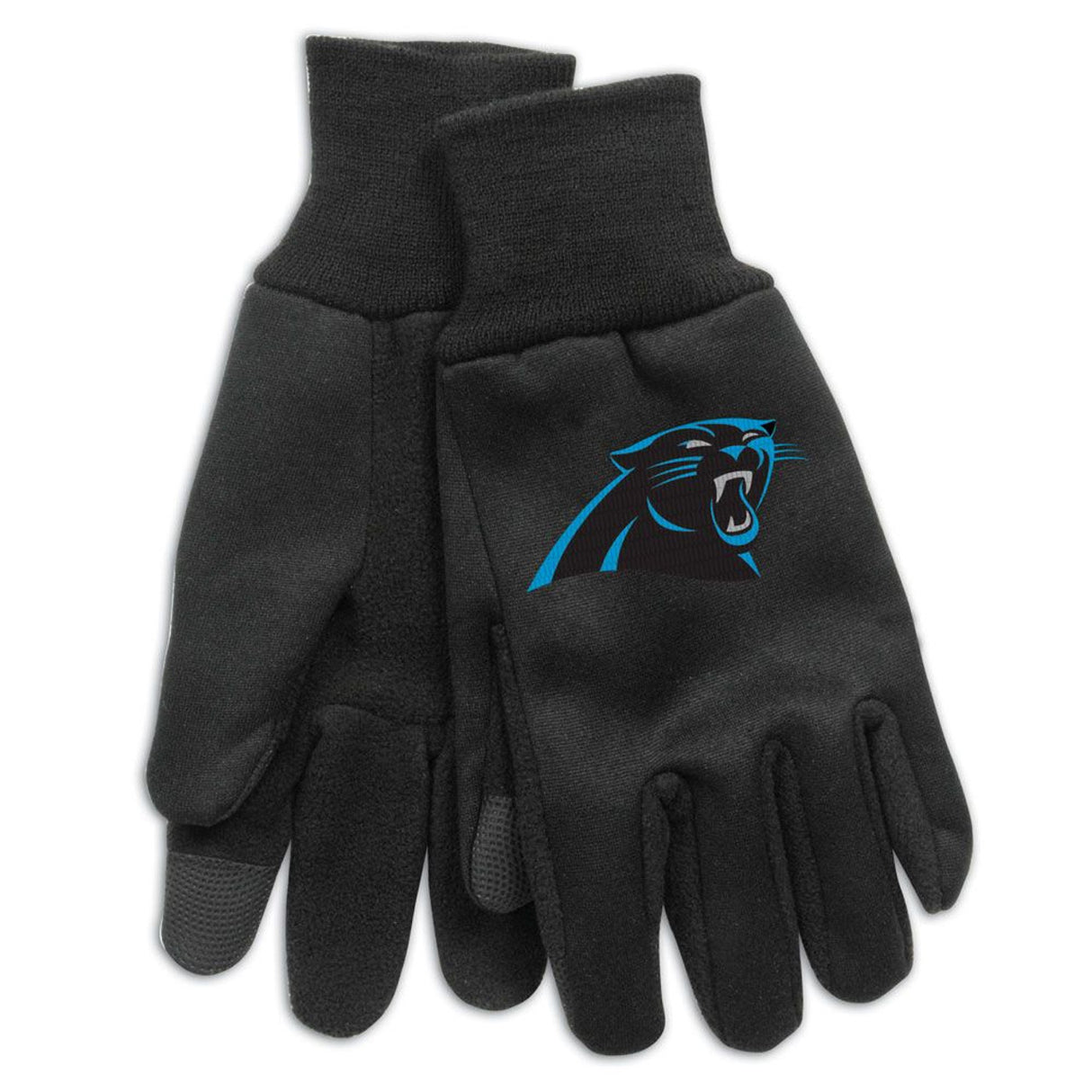 Wincraft Carolina Panthers Technology Style Adult Size Gloves Fan Gear NFL Carolina Panthers