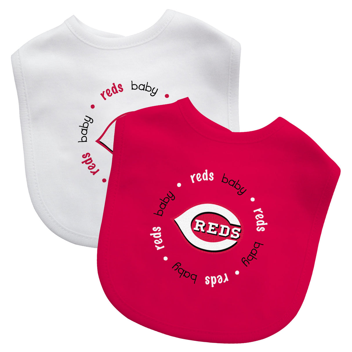 Masterpieces Puzzle Company Cincinnati Reds 2 Pack Baby Bib Fan Gear MLB Cincinnati Reds