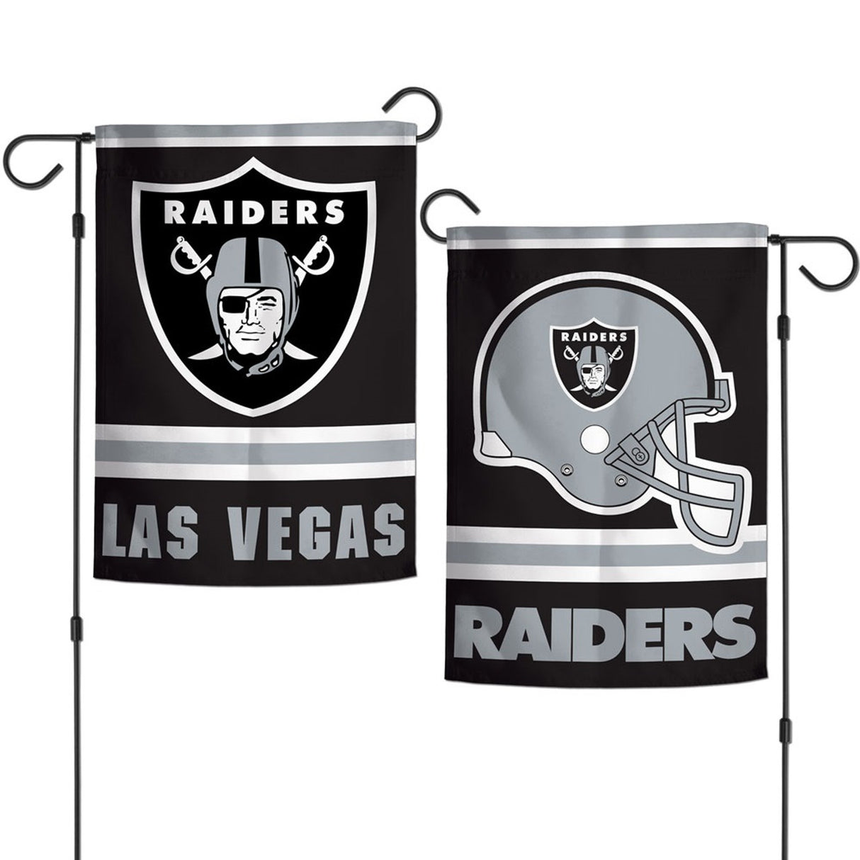Wincraft Las Vegas Raiders 2 Sided Garden Style Flag 12x18 Fan Gear NFL Las Vegas Raiders