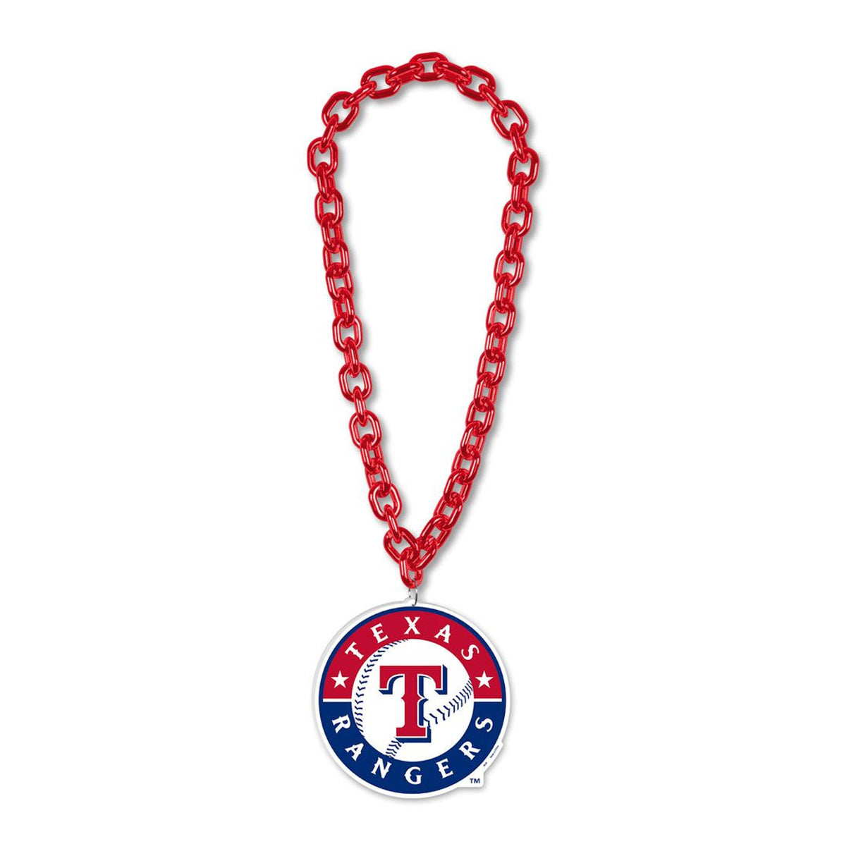 Wincraft Texas Rangers Big Chain Necklace Fan Gear MLB Texas Rangers