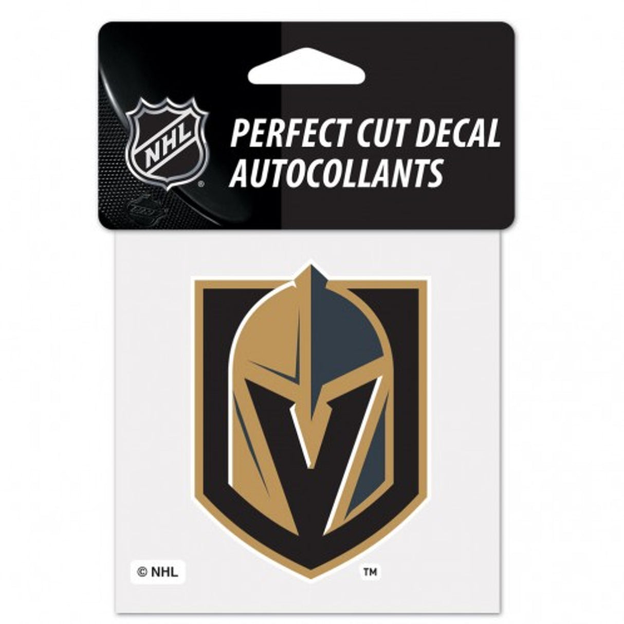 Wincraft Vegas Golden Knights Color Perfect Cut Decal 4x4 Fan Gear NHL Vegas Golden Knights