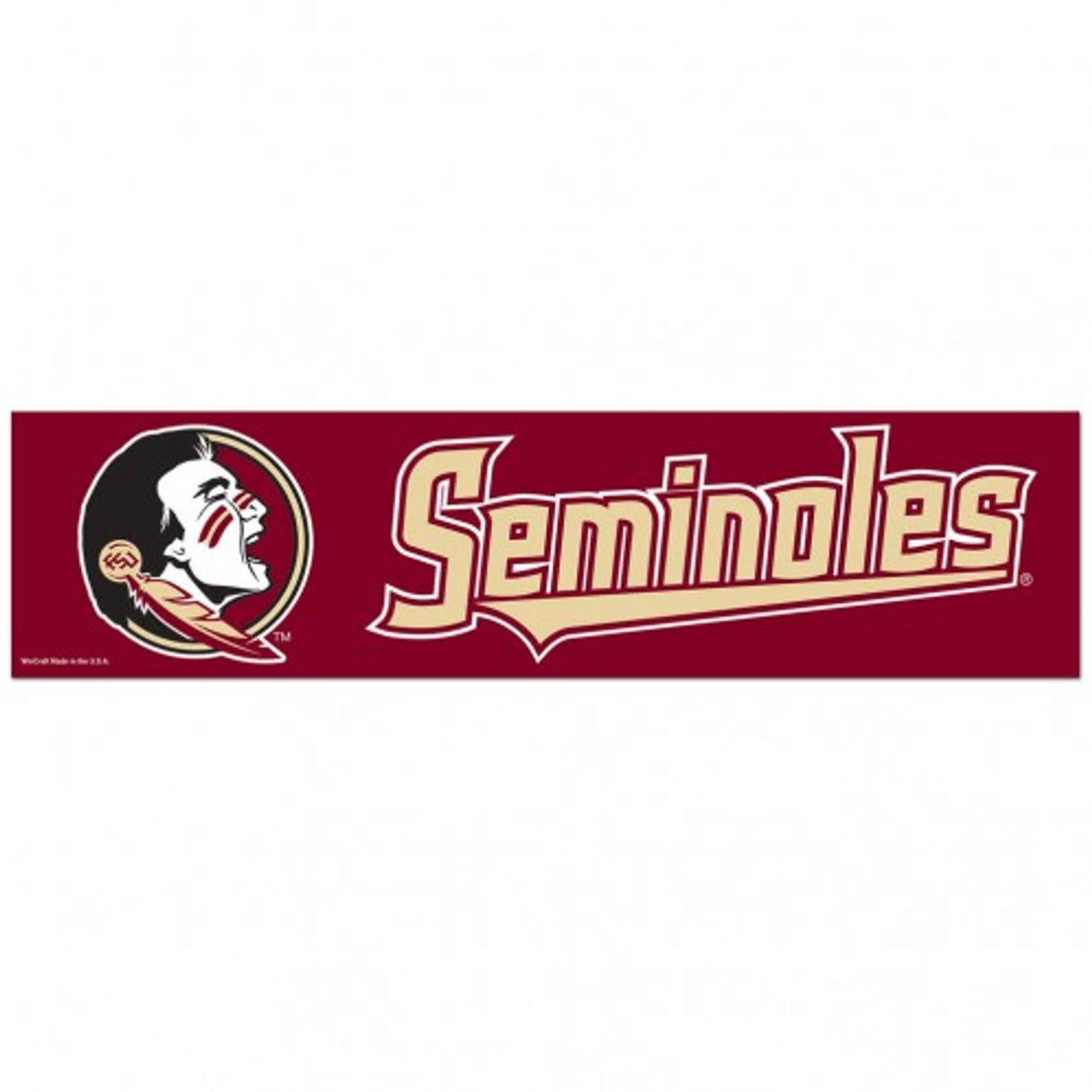 Wincraft Florida State Seminoles Bumper Strip Style Decal 3x12 Fan Gear NCAA Florida State Seminoles