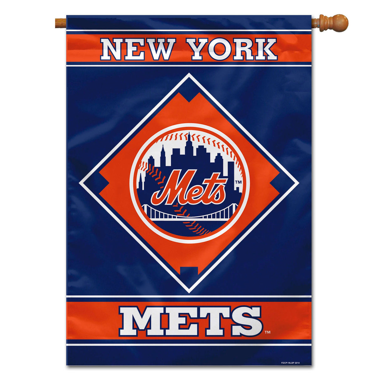 Fremont Die New York Mets 1-Sided House Flag 28x40 Fan Gear MLB New York Mets