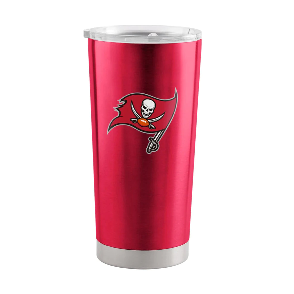 Logo Brands Tampa Bay Buccaneers 20oz Stainless Steel Travel Tumbler Fan Gear NFL Tampa Bay Buccaneers