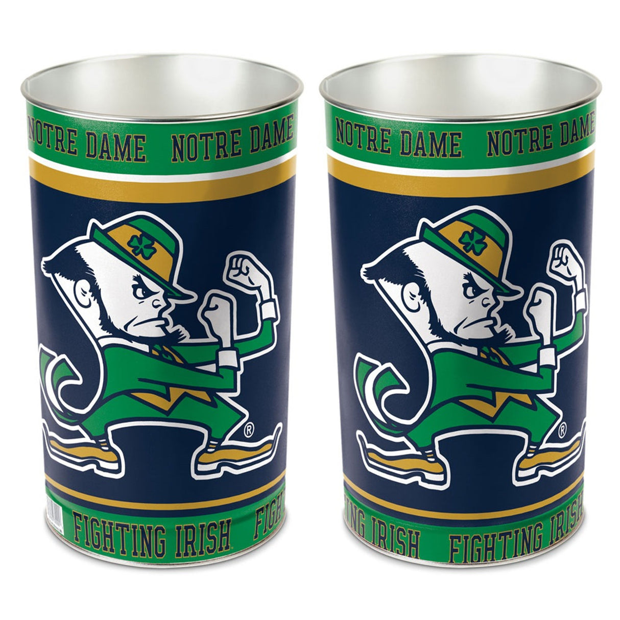 Wincraft Notre Dame Fighting Irish 15 Inch Wastebasket Fan Gear NCAA Notre Dame Fighting Irish
