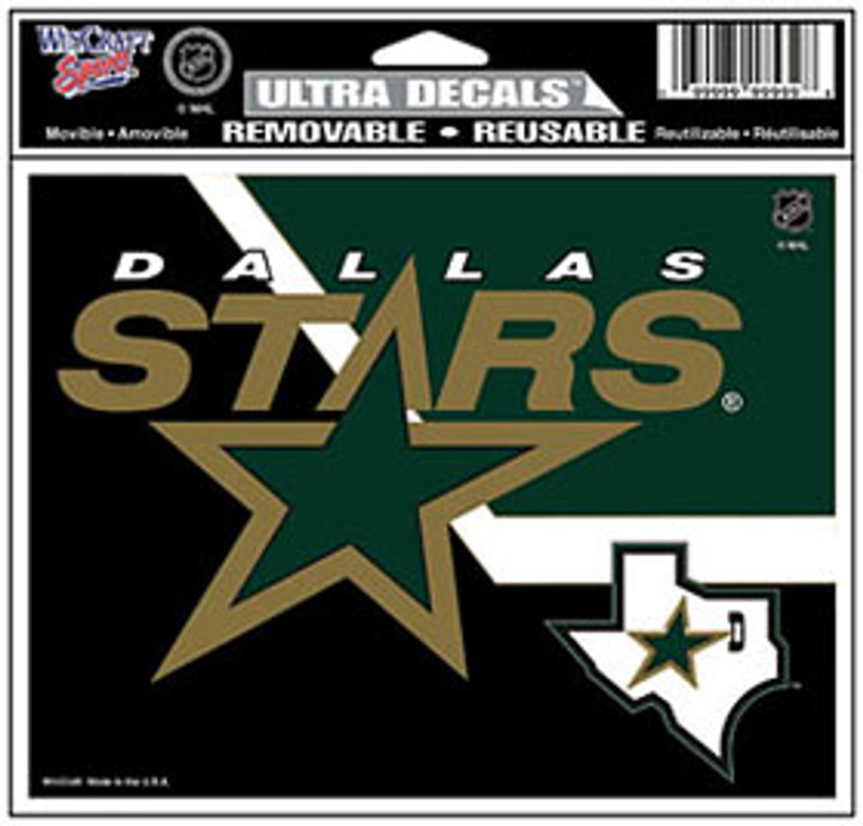 Wincraft Dallas Stars Color Ultra Decal 5x6 - Special Order Fan Gear NHL Dallas Stars