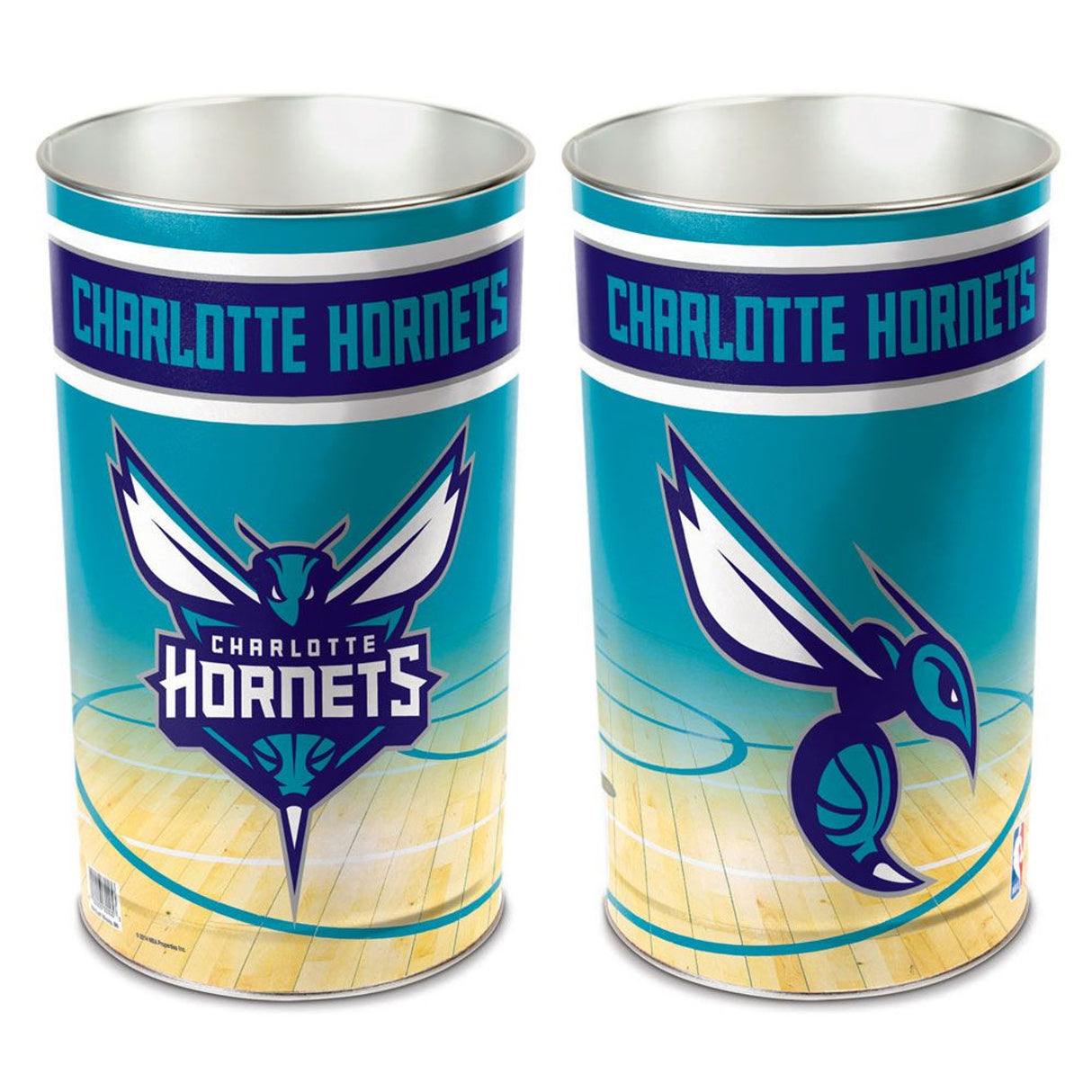 Wincraft Charlotte Hornets 15 Inch Wastebasket - Special Order Fan Gear NBA Charlotte Hornets