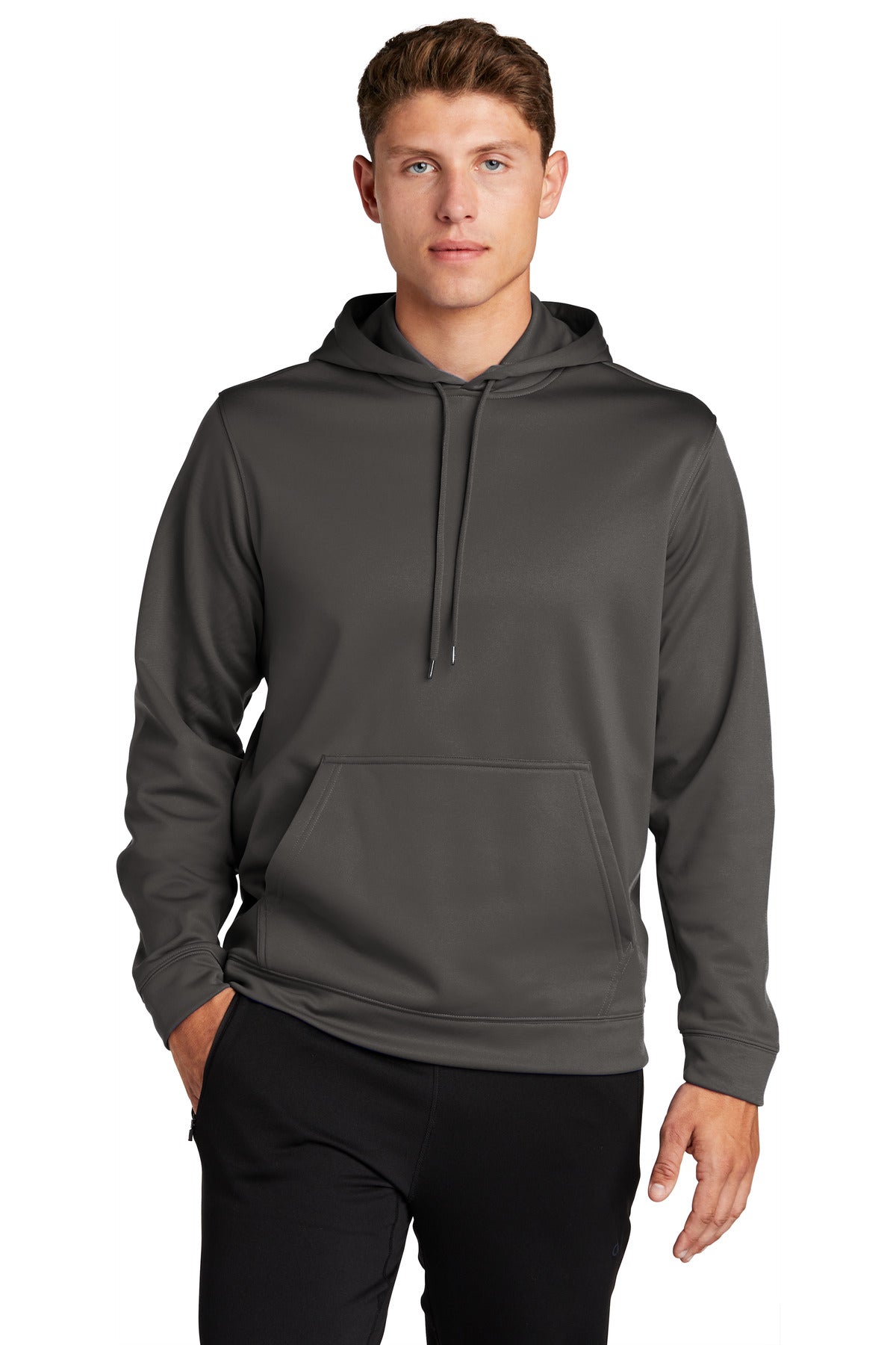 Sport-Tek Men's Sport-Wick Fleece Hooded Pullover Mens Apparel Sweatshirts & Fleece