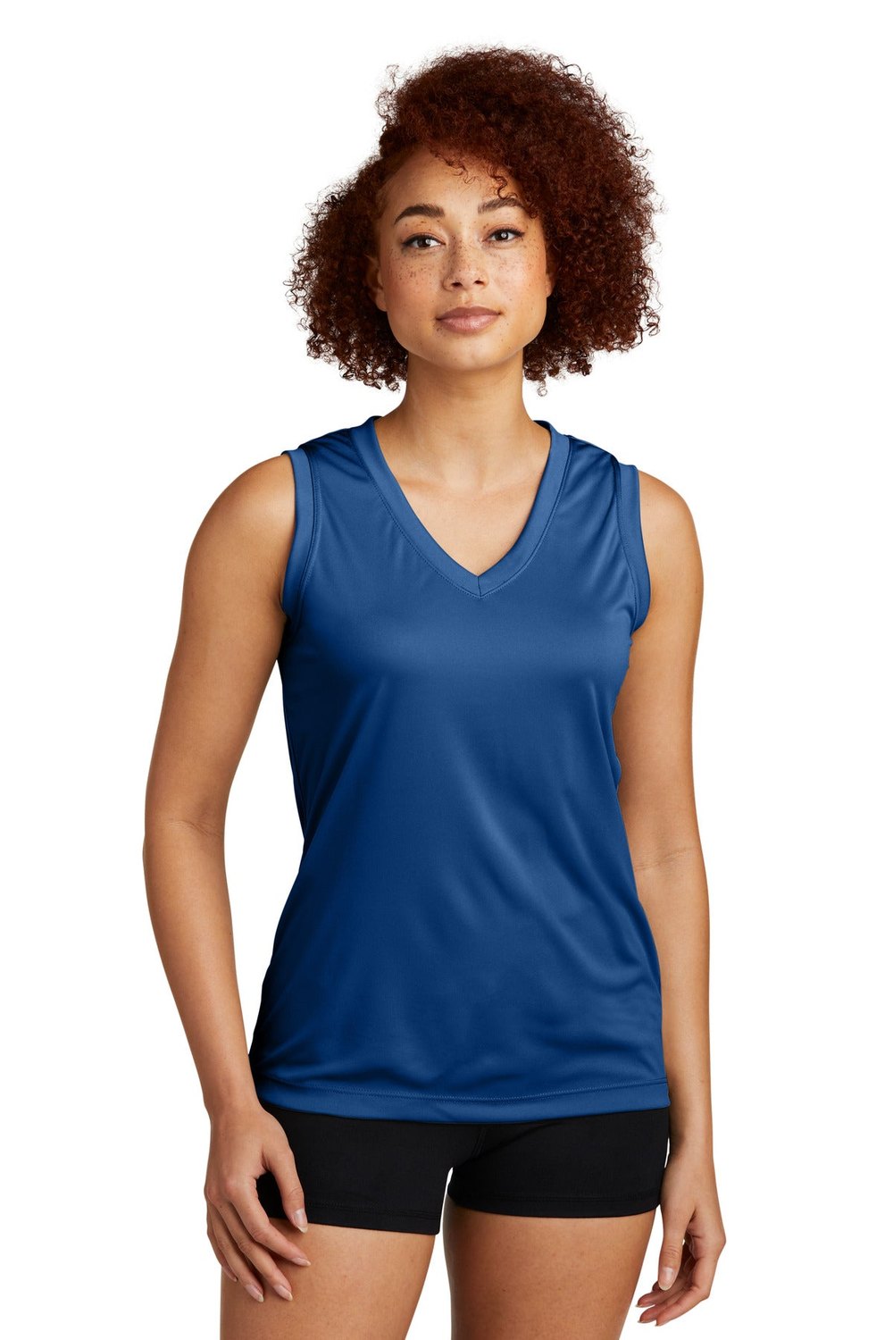 Sport-Tek Women's Sleeveless PosiCharge Competitor V-Neck Tee Womens Apparel Shirts & Tops