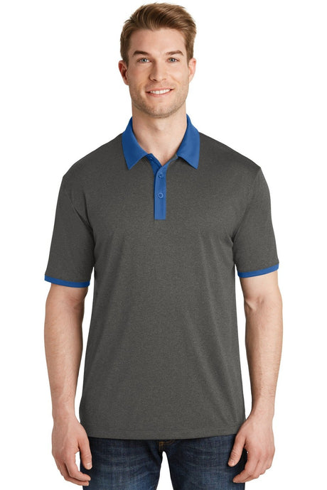 Sport-Tek Men's Heather Contender Contrast Polo ST667 Mens Apparel Shirts & Tops