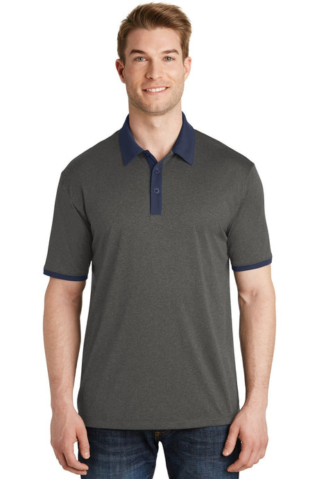 Sport-Tek Men's Heather Contender Contrast Polo ST667 Mens Apparel Shirts & Tops